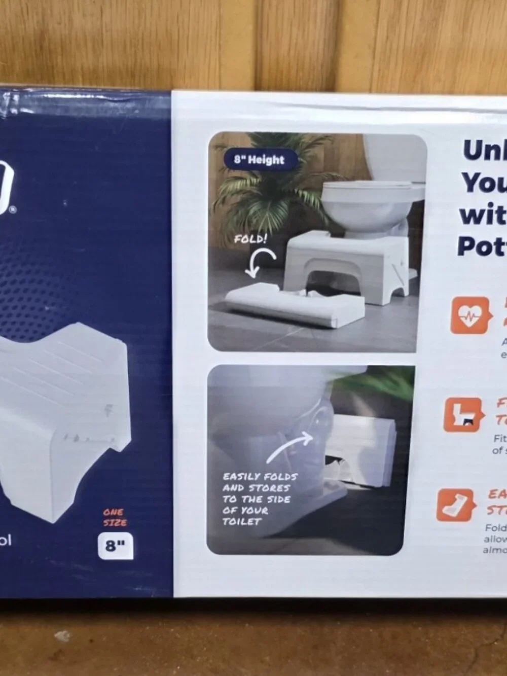 Squatty Potty Fold‐and‐Stow - New In box